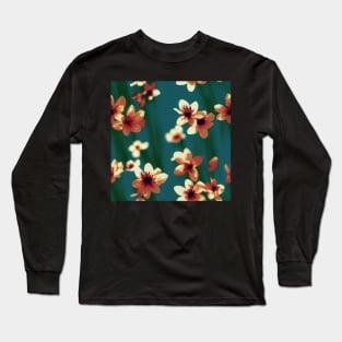 Beautiful Stylized Pink Flowers, for all those who love nature #198 Long Sleeve T-Shirt